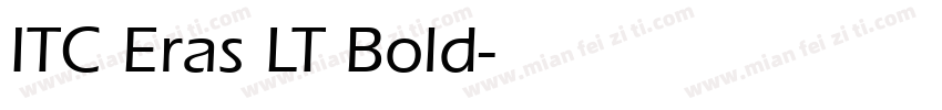 ITC Eras LT Bold字体转换